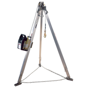 3M DBI-SALA Confined Space Aluminum Tripod with Winch - 7 ft Tripod - 90 ft Galvanized Cable - 8301086