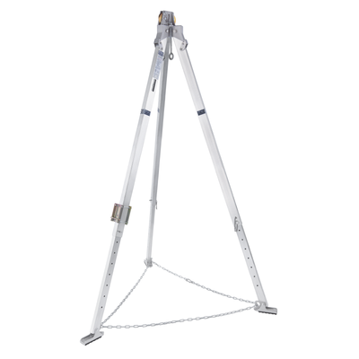 3M DBI-SALA Confined Space Aluminum Tripod with Winch - 7 ft Tripod - 90 ft Galvanized Cable - 8301086