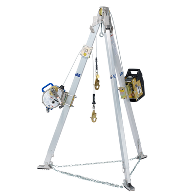 3M DBI-SALA Confined Space Aluminum Tripod with Winch and 3-Way SRL - 60 ft (Winch) - 50 ft (SRL) - Stainless Steel Cable - 8301071