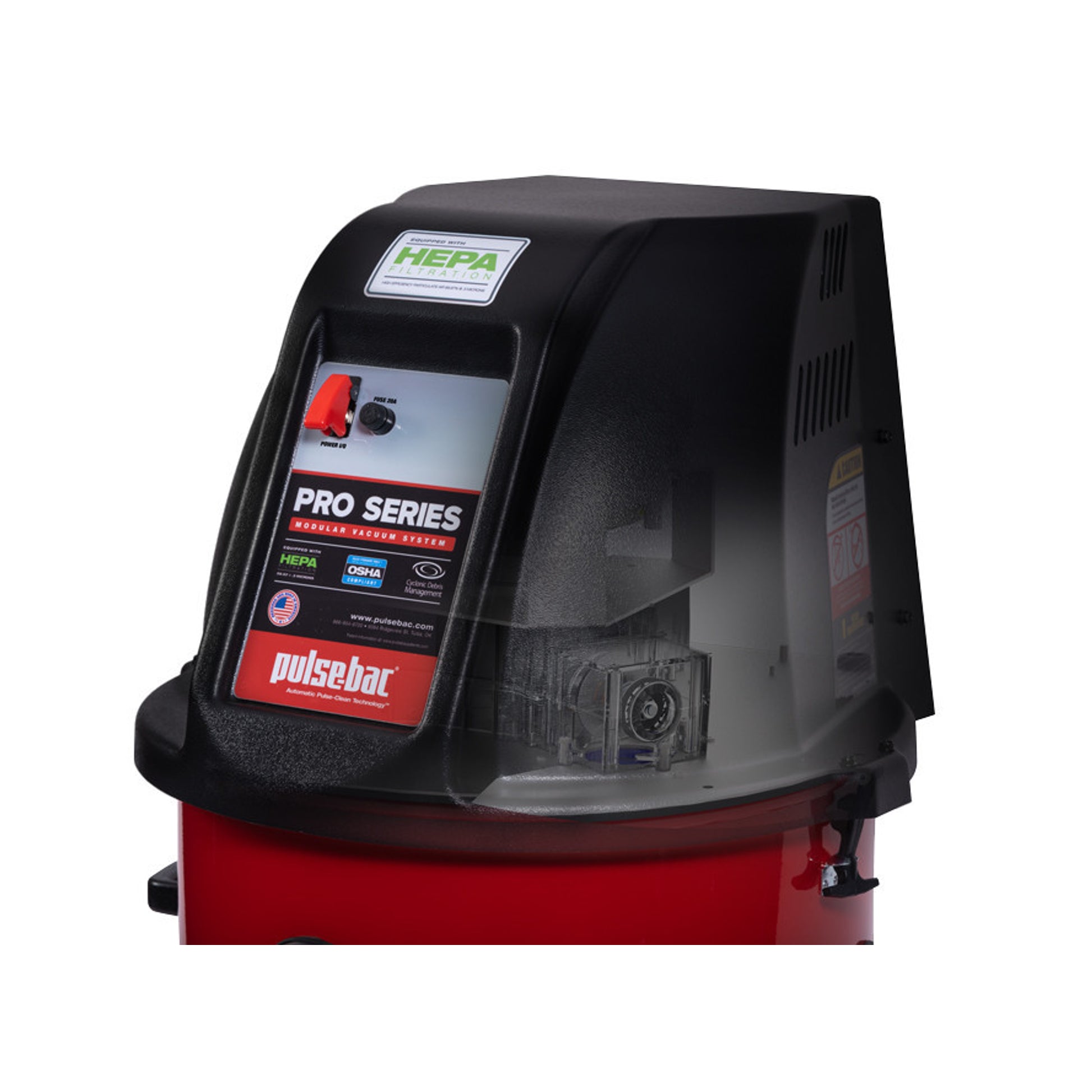 Pulse-Bac Vac Head Only Single HEPA PRO-176 Dust Collector 103176