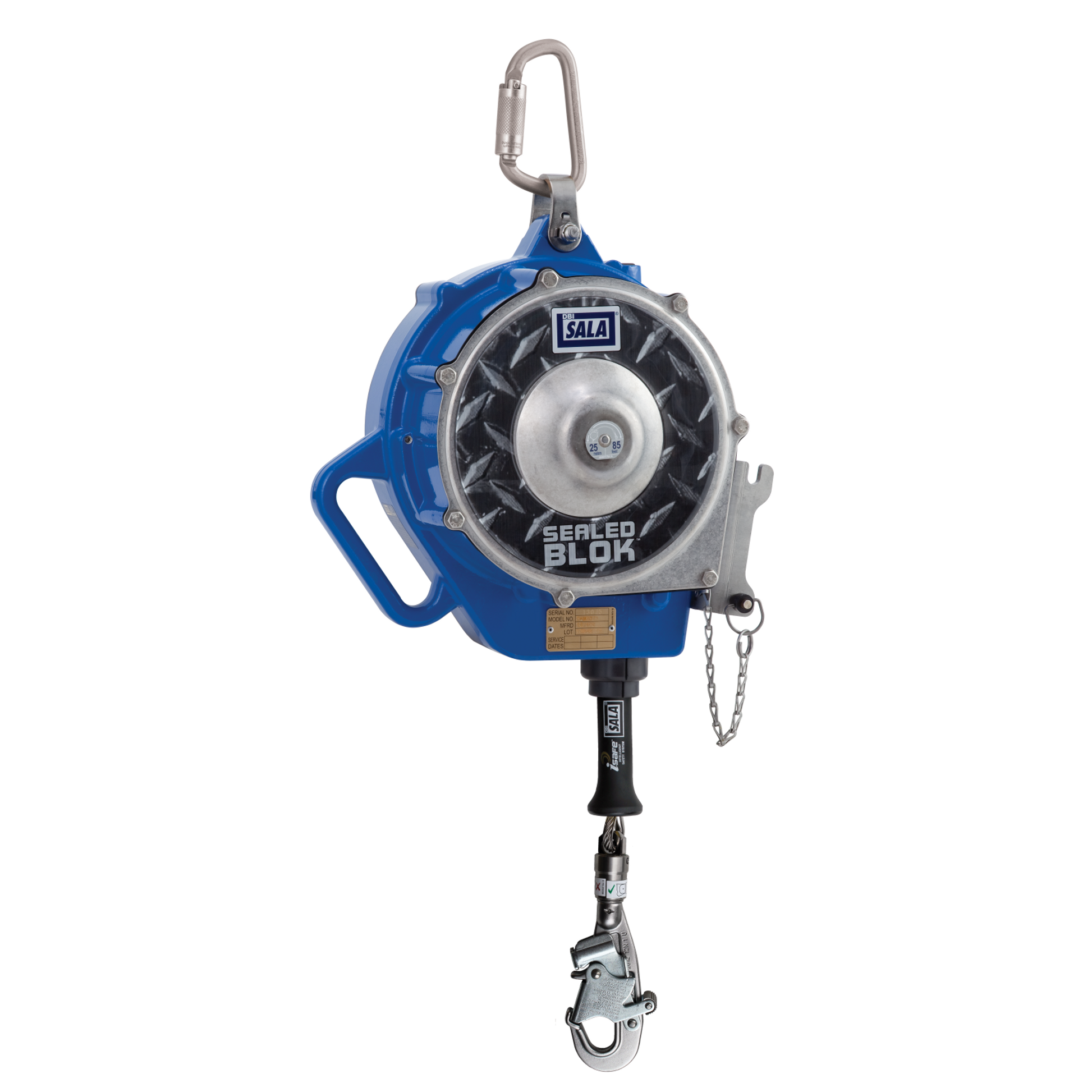 3M DBI-SALA Sealed-Blok 3-Way Retrieval Self-Retracting Lifeline with Bracket - Stainless Steel Cable - 85 ft. OSHA - 3400168
