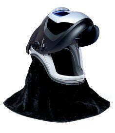 3M Versaflo Resp M-Series M-409SG Helmet Assembly w/ Leather Shroud & Speedglas Welding Shield