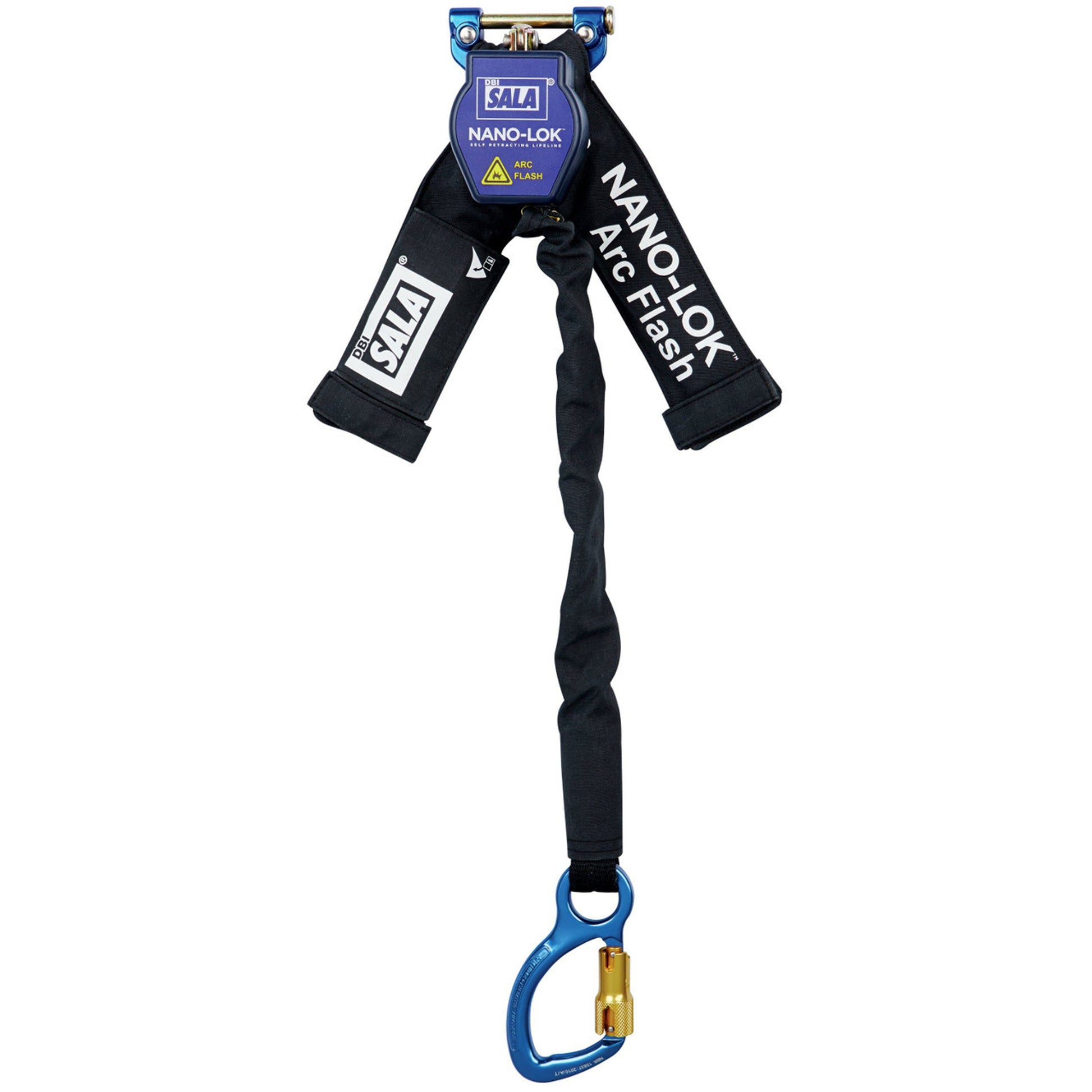 3M DBI-SALA Nano-Lok Aerial Work Platform Self-Retracting Lifeline - Web 3101655 - Blue - 4.5 ft. (1.4m)