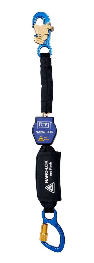 3M DBI-SALA Nano - Lok Aerial Work Platform Self - Retracting Lifeline - Web 3101656 - Blue - 3.5 ft
