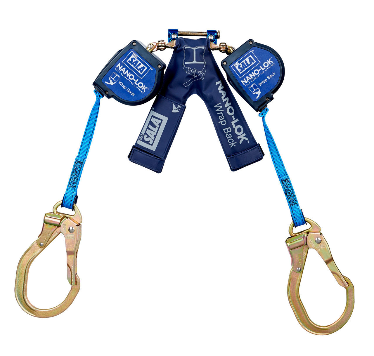 3M DBI-SALA Nano-Lok Wrap Back Self-Retracting Lifeline - Web 3101659 - Blue - 8 ft. (2.4m)