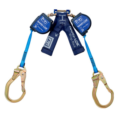 3M DBI-SALA Nano - Lok Wrap Back Self - Retracting Lifeline - Web 3101659 - Blue - 8 ft