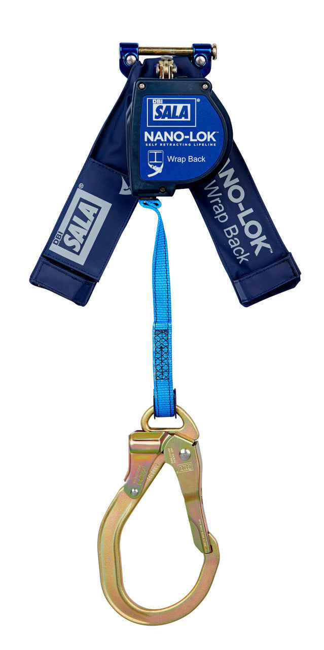 3M DBI-SALA Nano-Lok Wrap Back Self-Retracting Lifeline - Web 3101658 - Blue - 8 ft. (2.4m)