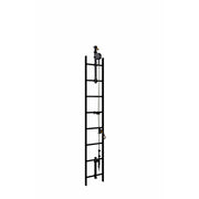 3M DBI-SALA Lad-Saf Cable Vertical Safety System Bracketry 6116612 - 2 User - Galvanized Steel