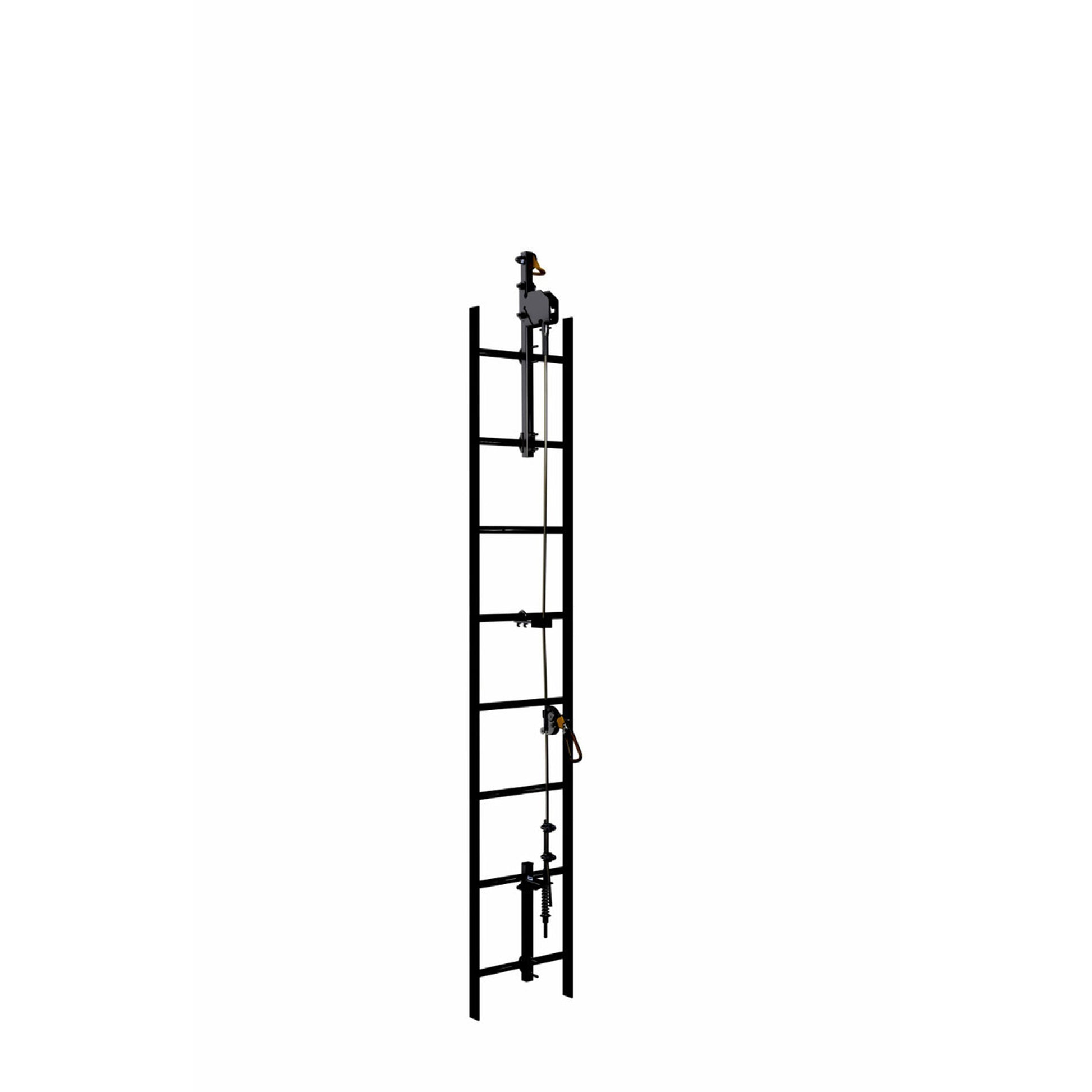 3M DBI-SALA Lad-Saf Cable Vertical Safety System Bracketry 6116612 - 2 User - Galvanized Steel