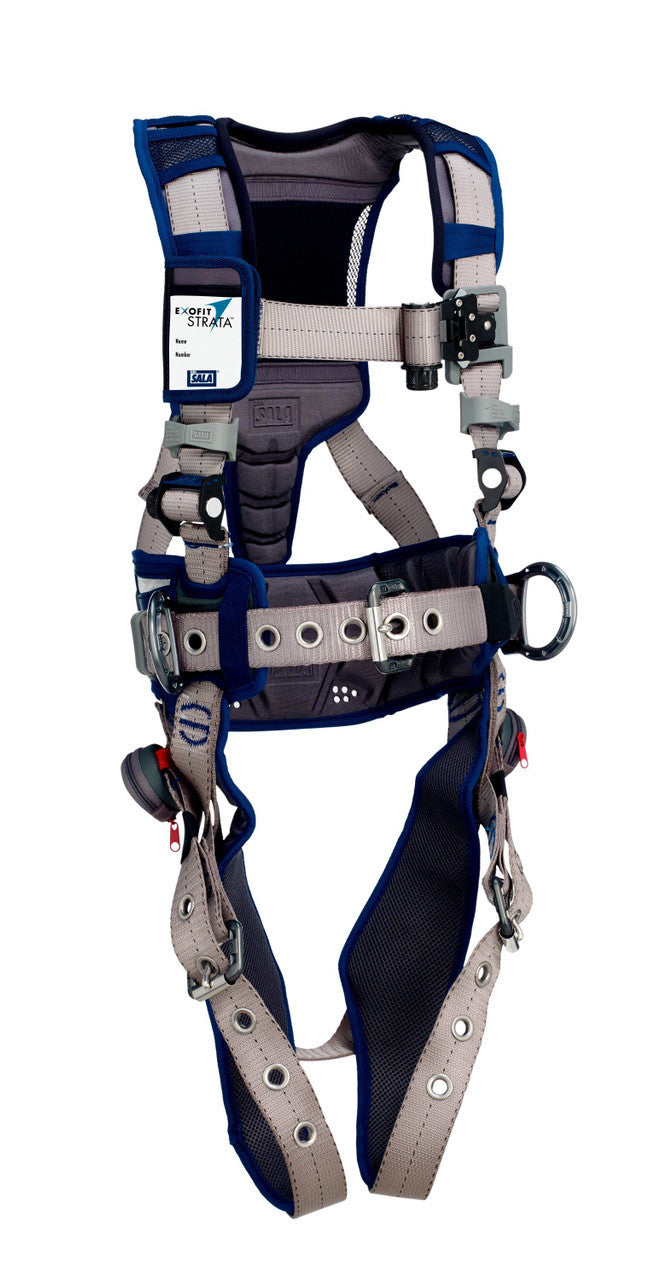 3M DBI-SALA ExoFit STRATA Construction Style Positioning Harness 1112568 - Grey - Blue - X-Large
