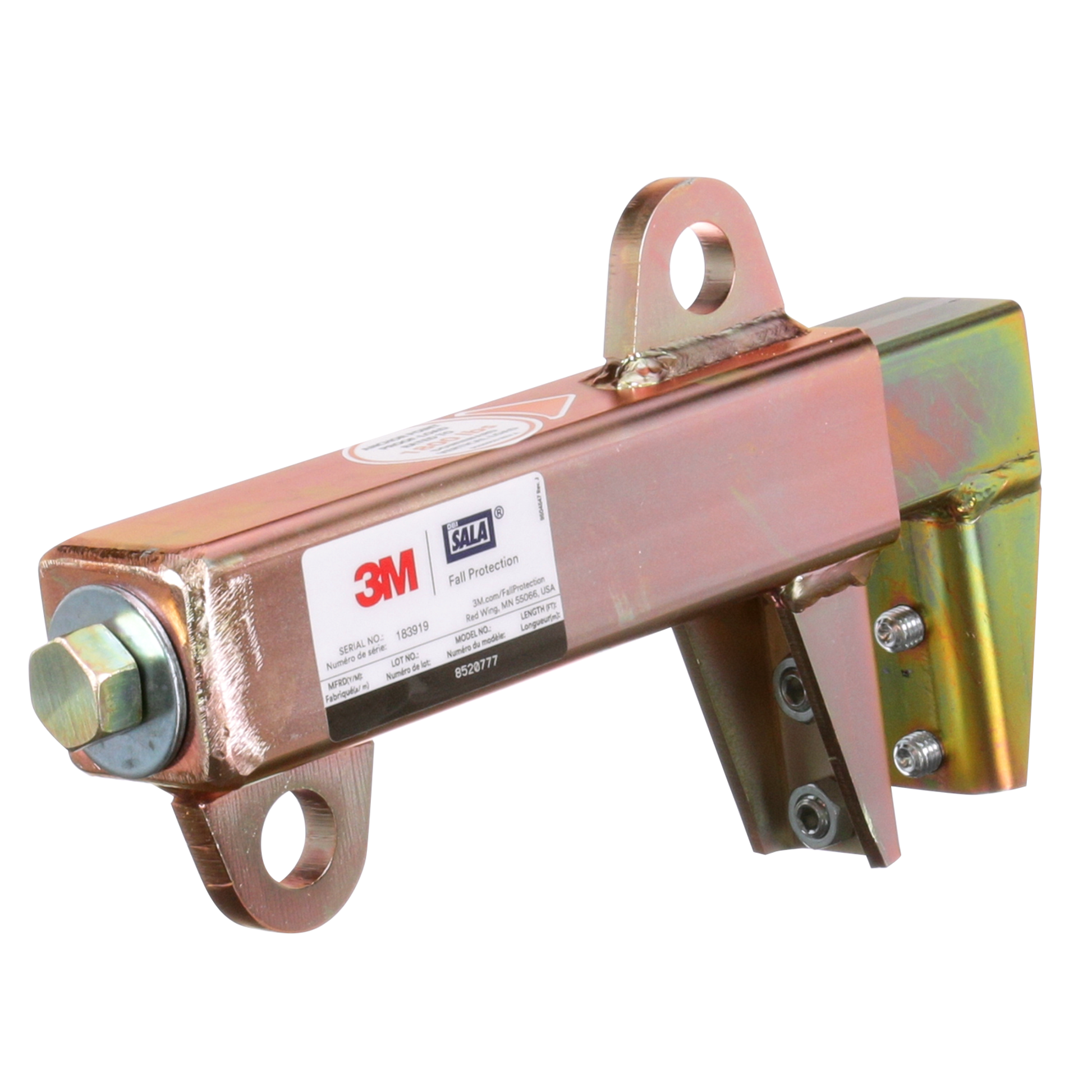 3M DBI-SALA Clamp-On Anchor With Vertical/Horizontal Flange Up To 6" Thick - 8520777