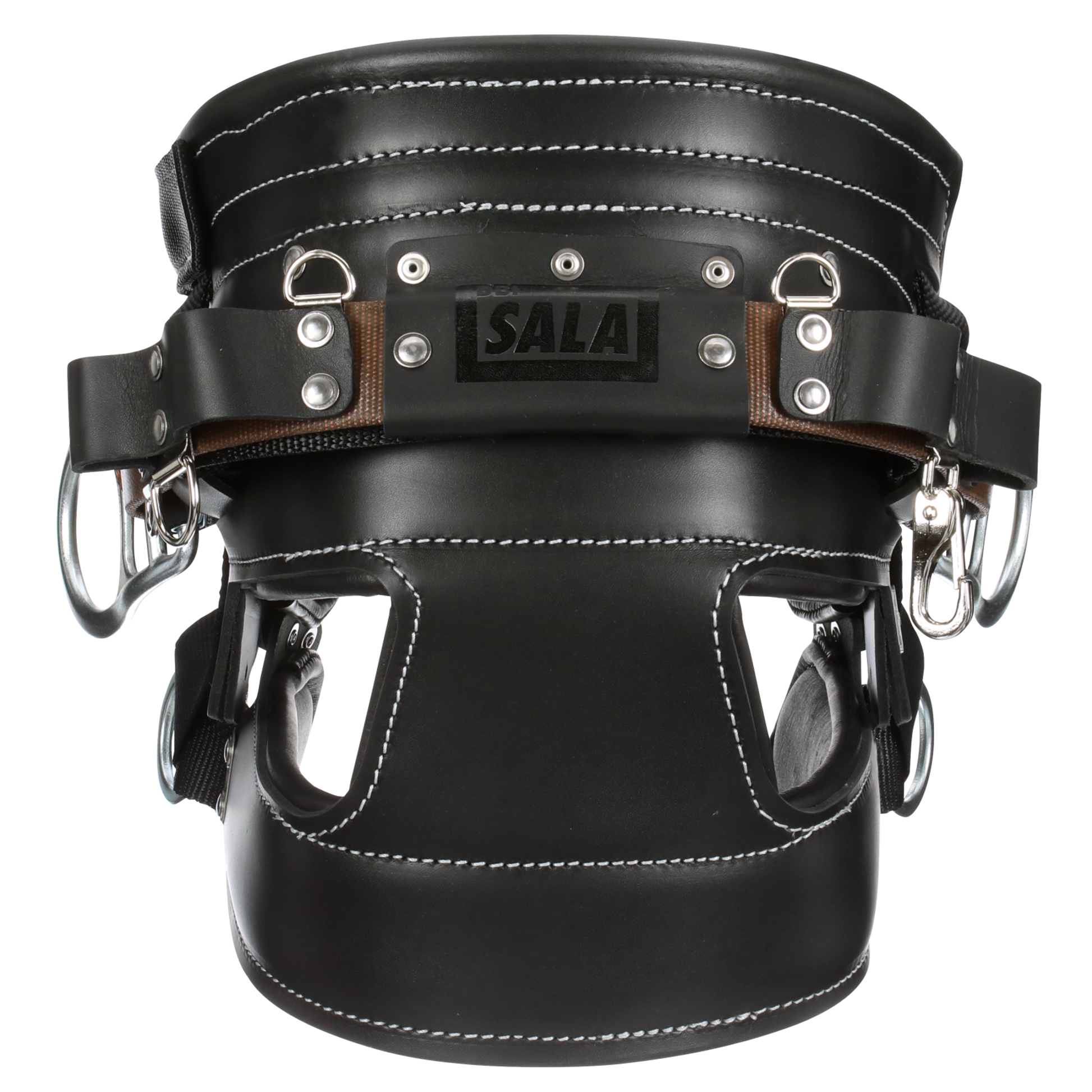 3M DBI-SALA 4D Lineman Tongue Buckle Positioning/Fall Restrict Belt without Quick Connect - Leather - Seat - Black - D26 - 1000267
