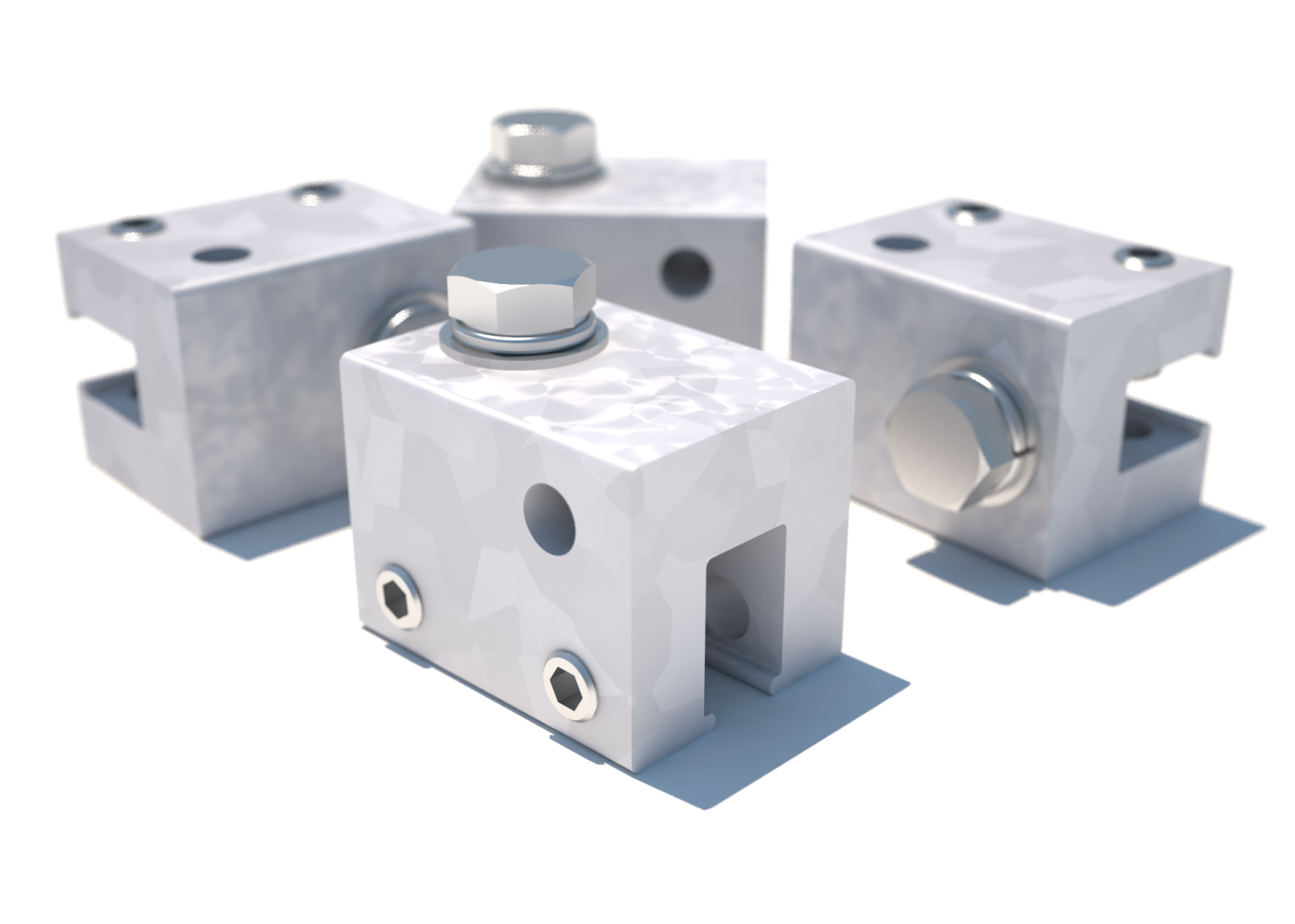 3M DBI-SALA U Maxi Clamp 4-Pack - 4 ea/Pack - 7241208