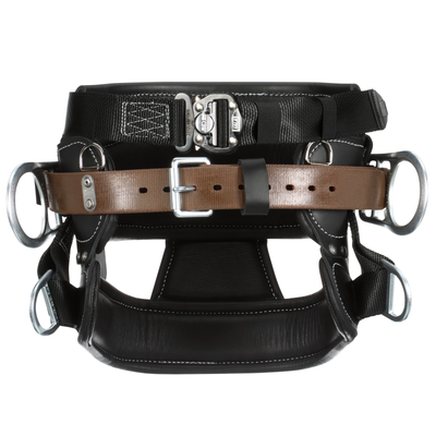 3M DBI-SALA 4D Lineman Tongue Buckle Positioning/Fall Restrict Belt - Leather - Seat - Black - D27 - 1000885