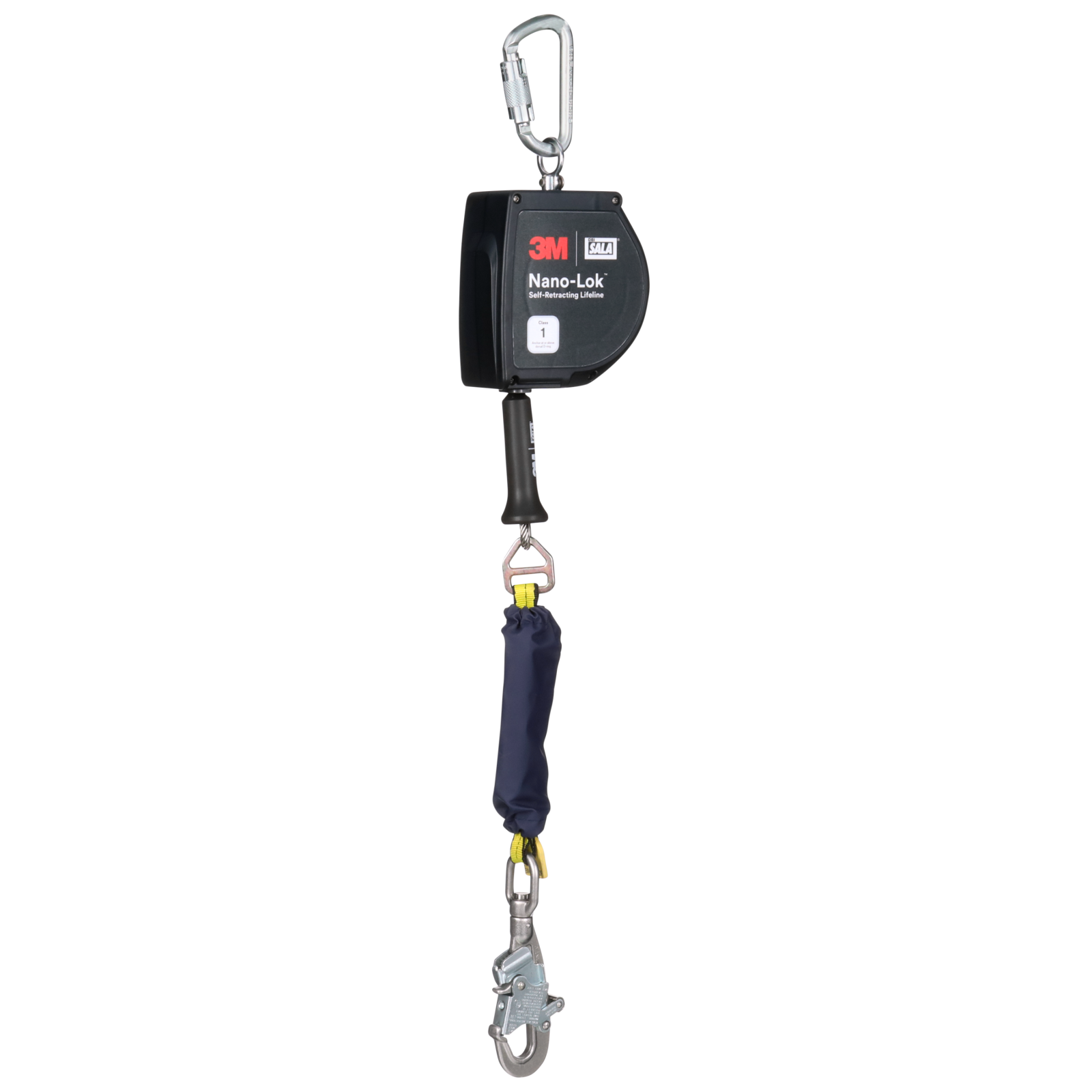 3M DBI-SALA Nano-Lok Extended Length Self-Retracting Lifeline with Anchor Hook - Stainless Cable - 15 ft - 3500091