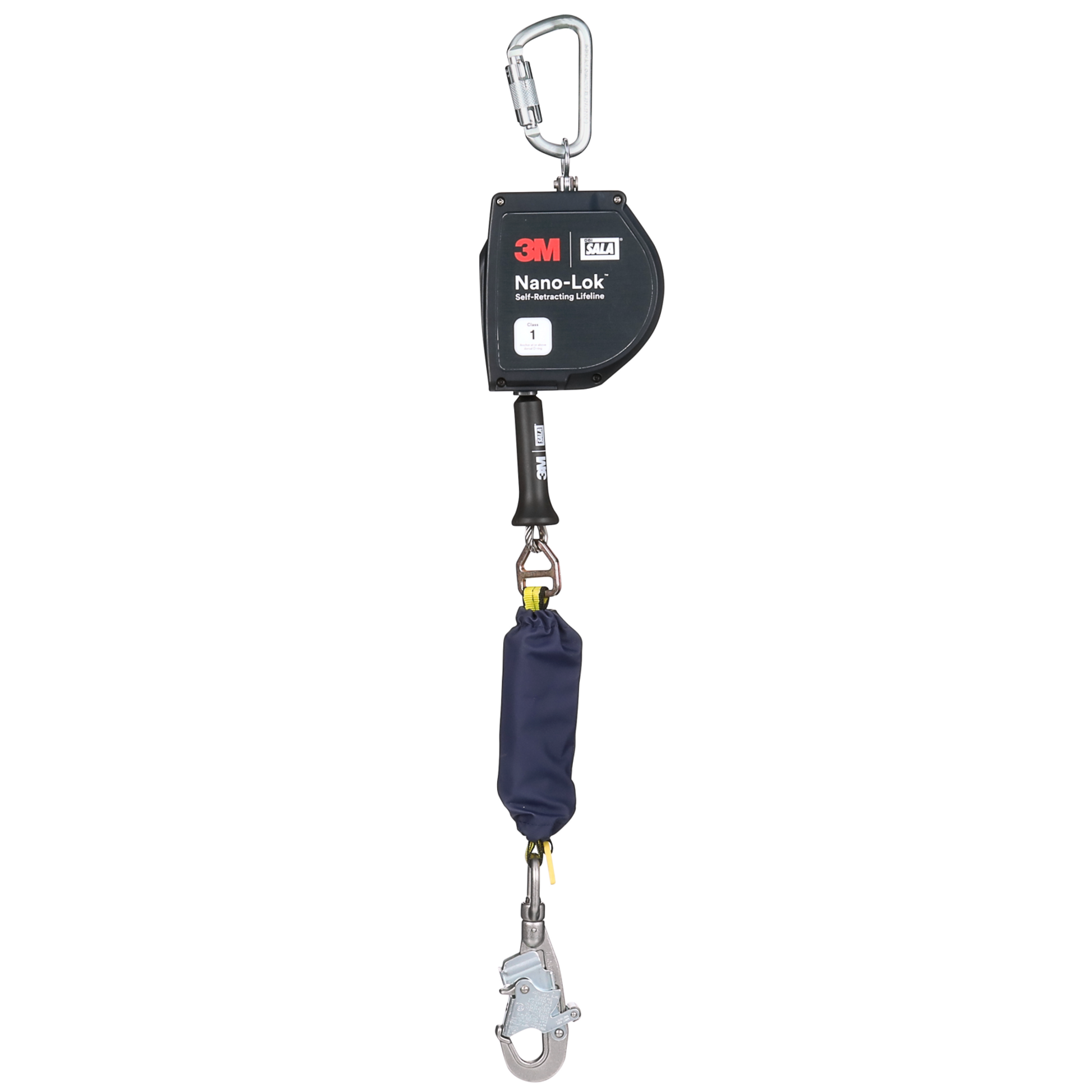 3M DBI-SALA Nano-Lok Extended Length Self-Retracting Lifeline with Anchor Hook - Stainless Cable - 15 ft - 3500091