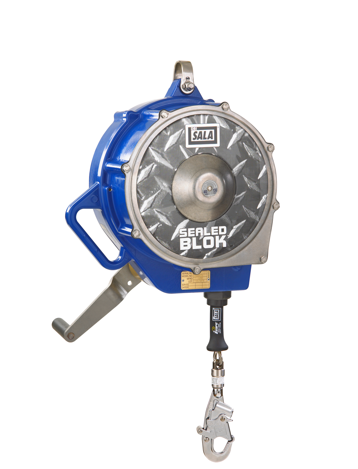 3M DBI-SALA Sealed-Blok 3-Way Retrieval Self-Retracting Lifeline - Stainless Steel Cable - 130 ft - 3400170