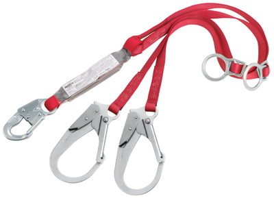 3M Protecta Tie-Back 100% Tie-Off Web Shock-Absorbing Lanyard - 6 ft - 1342201