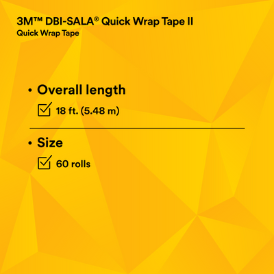 3M DBI-SALA Quick Wrap Tape II - Blue 1"x216" - 60/PAC - 1500173