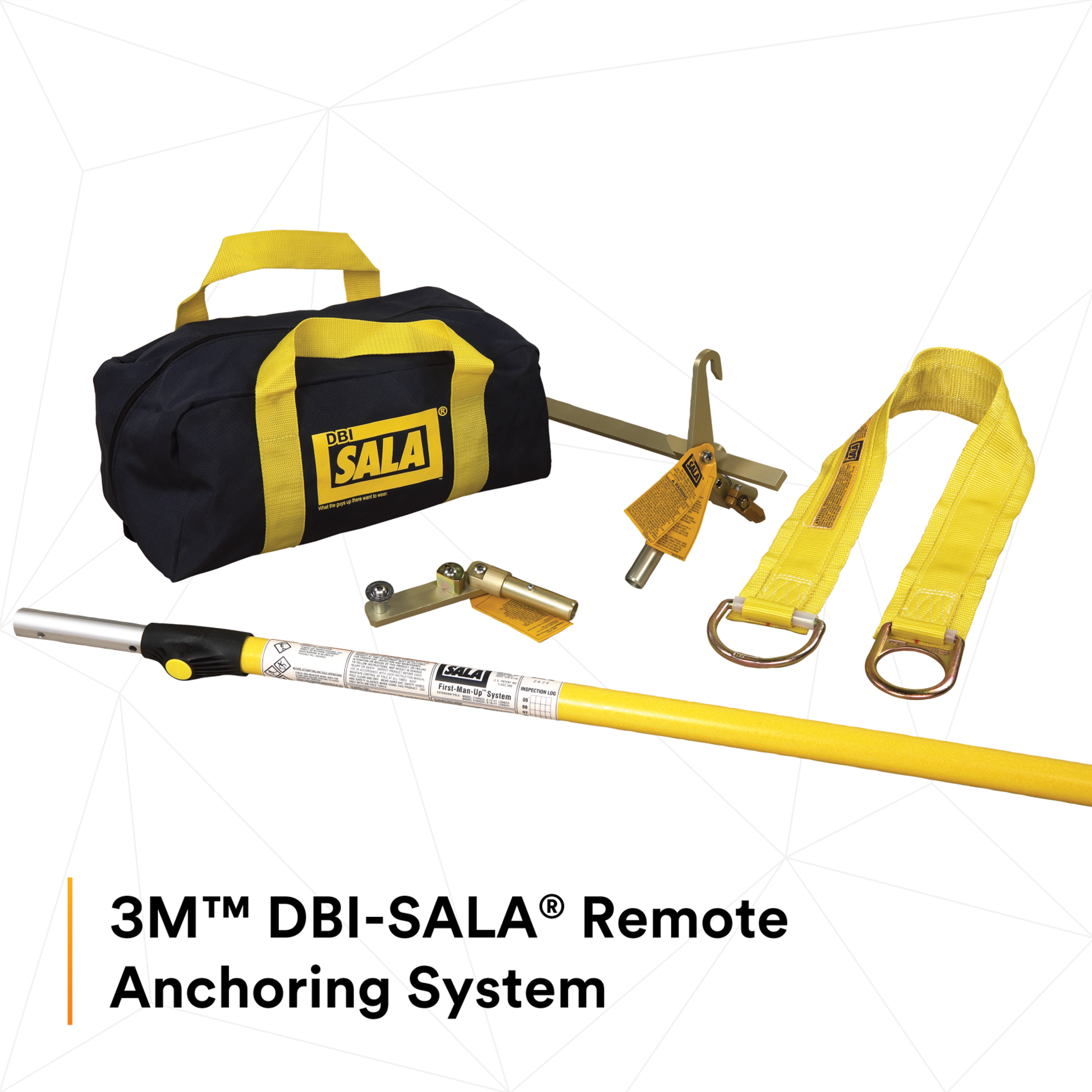 3M DBI-SALA Remote Anchor System - 8 - 16 ft Pole - 2 Hook Style Tools - 2104531
