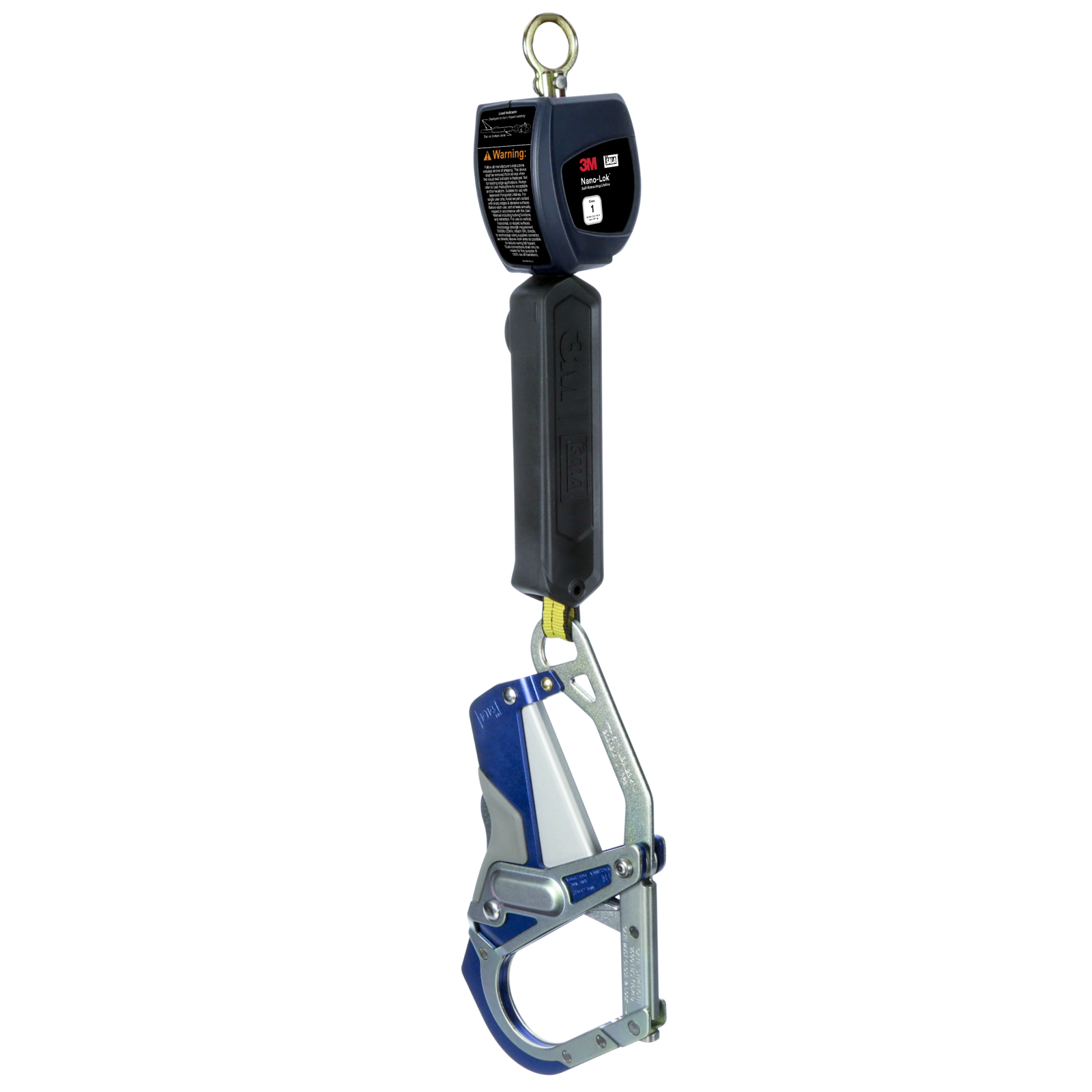 3M DBI-SALA Nano-Lok Personal Self Retracting Lifeline - Web Comfort Grip Hook - 6 ft. - Class 1 - ANSI - 3100542