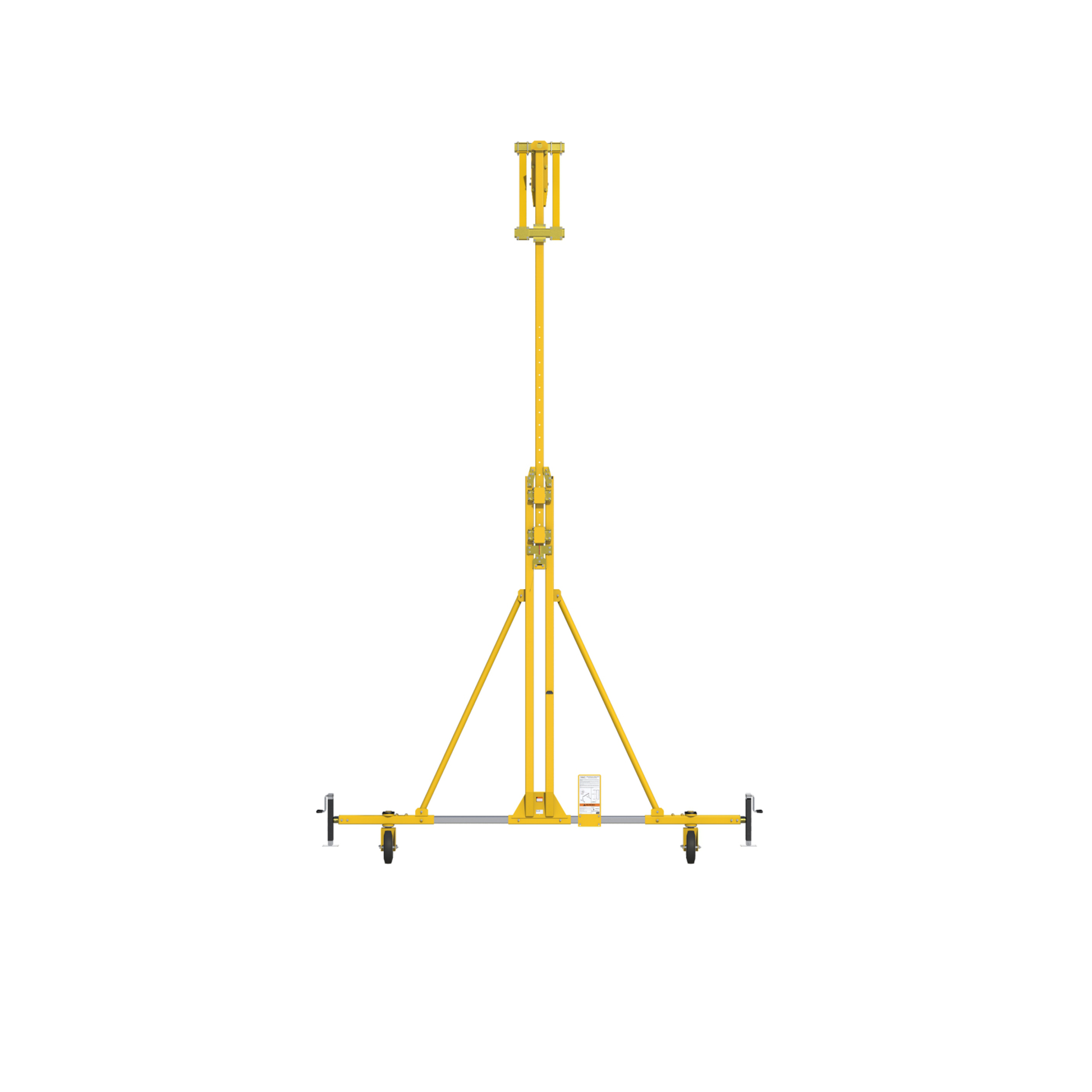 3M DBI-SALA Flexiguard A-Frame Rail Adjustable Height Anchor System - 2 User - Yellow - 16 - 22.5 ft Height - 20 ft Width - 8517780
