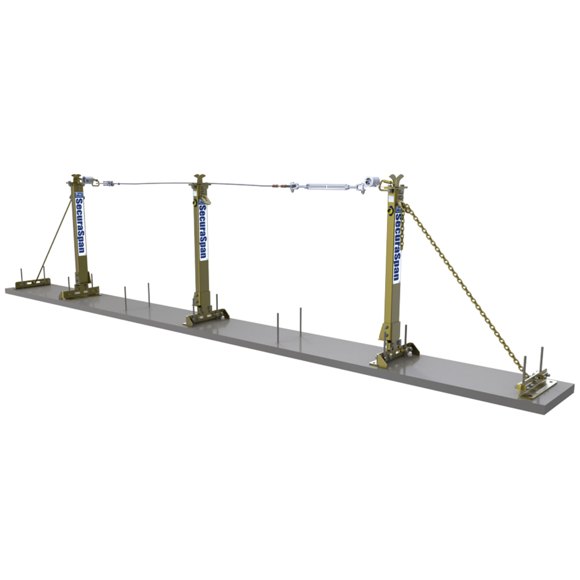 3M DBI-SALA SecuraSpan 60 ft. Rebar/Shear Stud Horizontal Lifeline System - 7400660