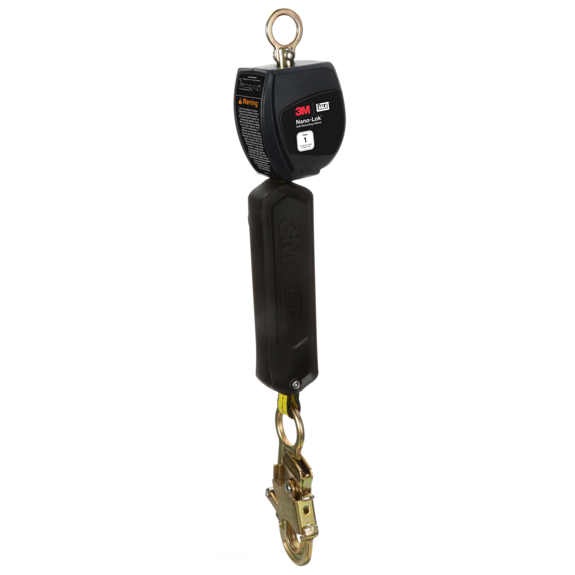 3M DBI-SALA Nano-Lok Personal Self Retracting Lifeline - Web Steel Snap Hook - 6 ft. - Class 1 - ANSI - 3100534
