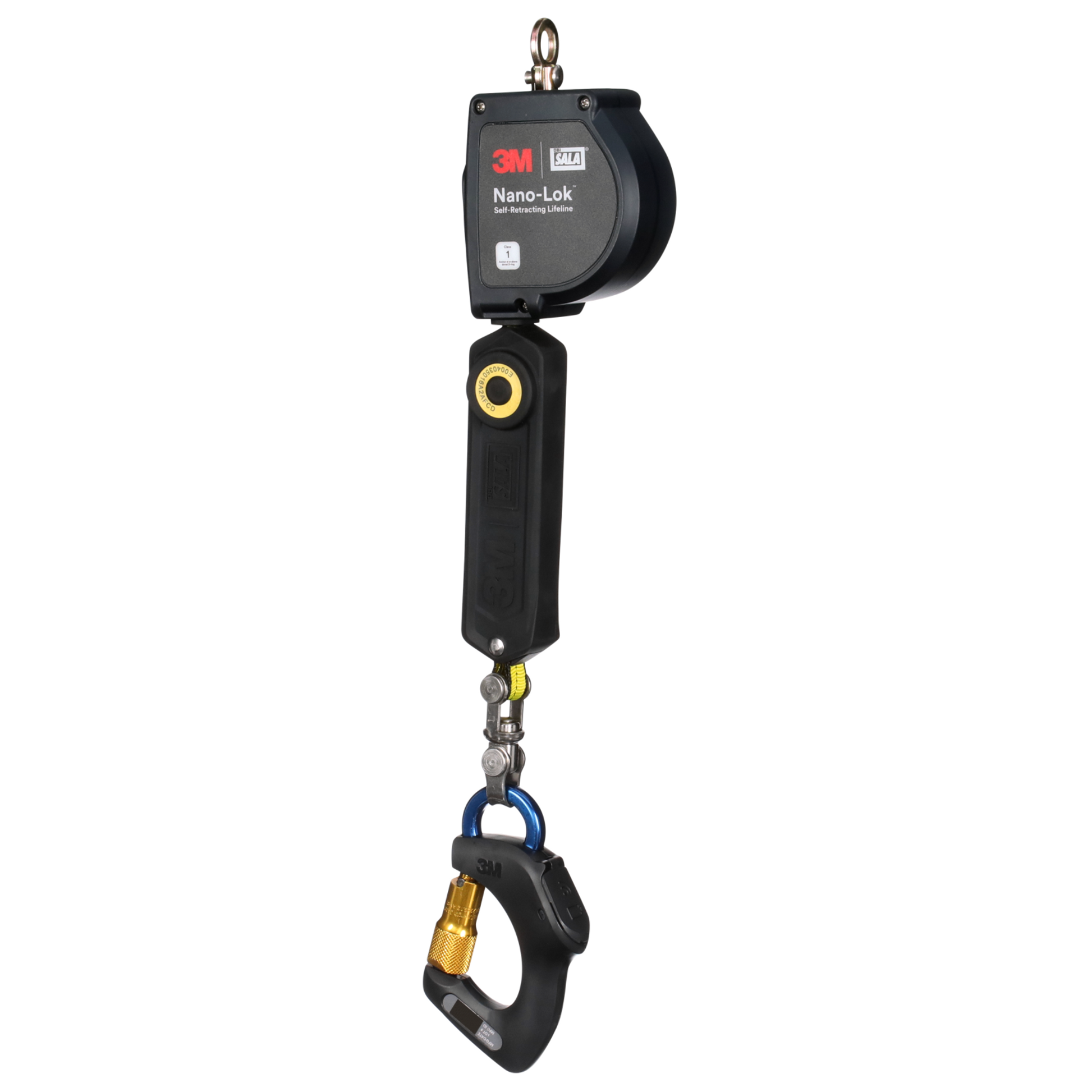 3M DBI-SALA Nano-Lok Connected Carabiner Self-Retracting Lifeline - Web - ANSI - 11 ft - 2000045