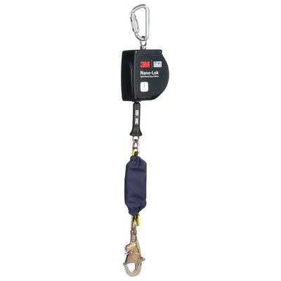 3M DBI-SALA Nano-Lok Extended Length Self-Retracting Lifeline with Anchor Hook - Galvanized Cable - 15 ft - 3500090