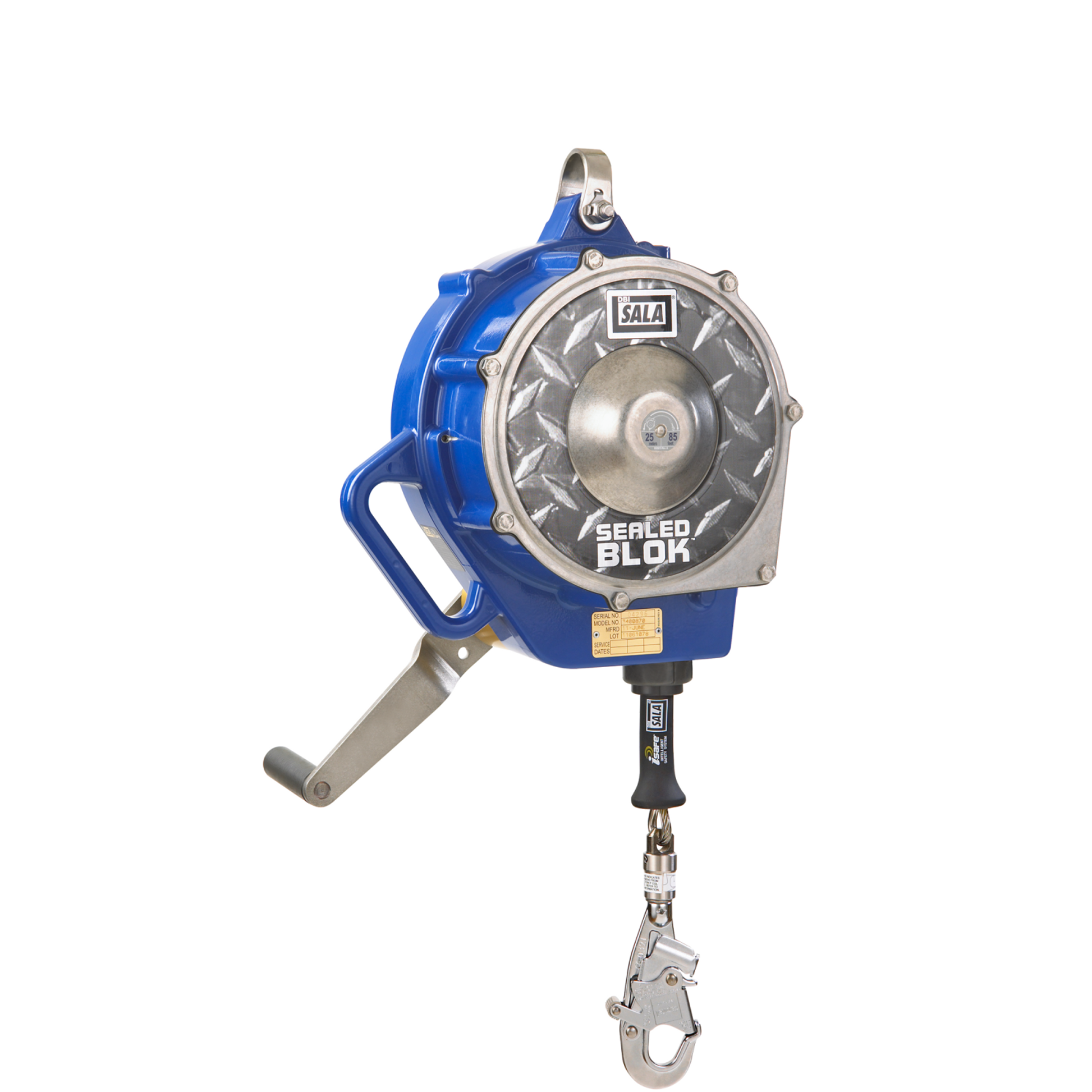 3M DBI-SALA Sealed-Blok 3-Way Retrieval Self-Retracting Lifeline - Stainless Steel Cable - 85 ft - 3400167