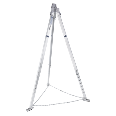 3M Protecta Confined Space Aluminum Tripod with Winch/SRL/Harness - 5-7 ft High - 50 ft Galvanized Cable - 8308057