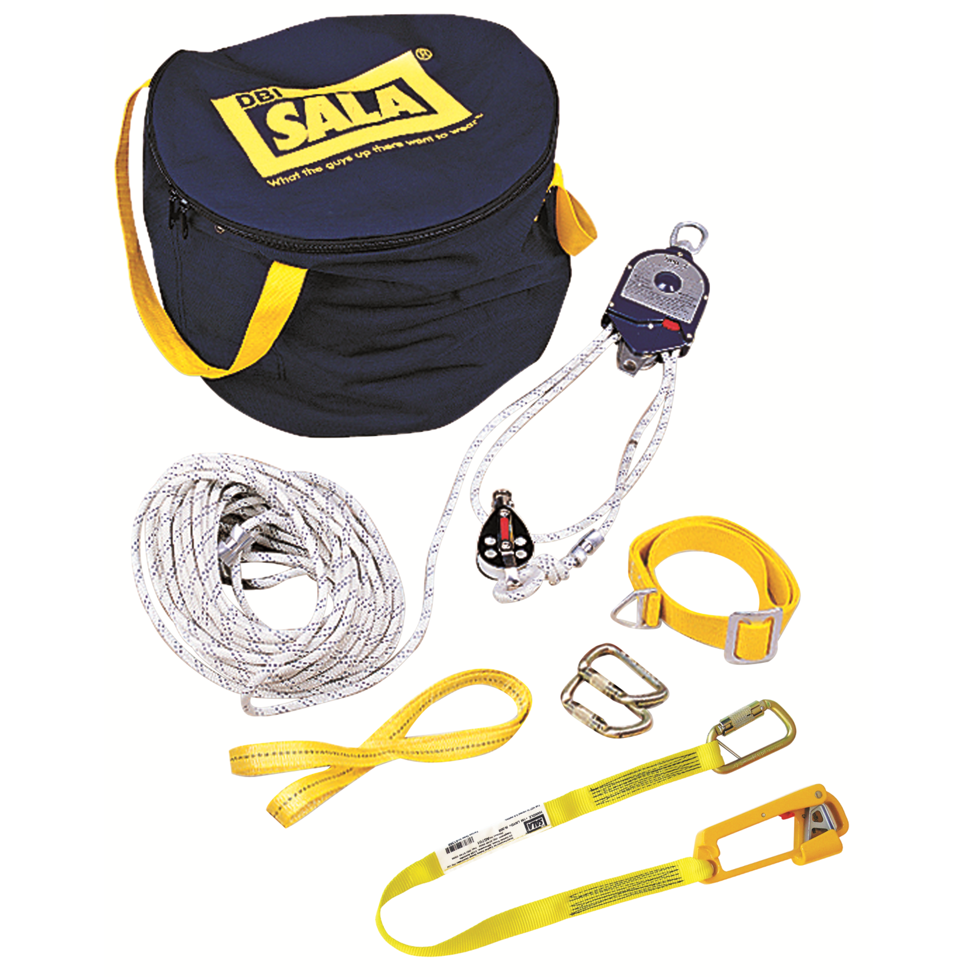 3M DBI-SALA Rollgliss RPD 3:1 Ratio Rescue Positioning Device Kit - 3/8 in Nylon Kernmantle Rope - 400 ft - 3600400
