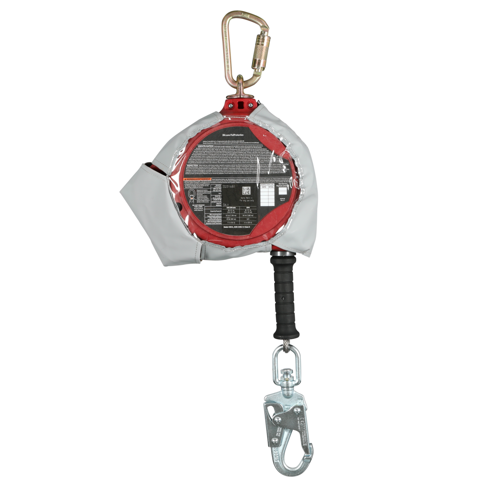 3M Protecta Self-Retracting Lifeline Cover - Fits 50 ft Standard and 33 ft Leading Edge Models - 3590011