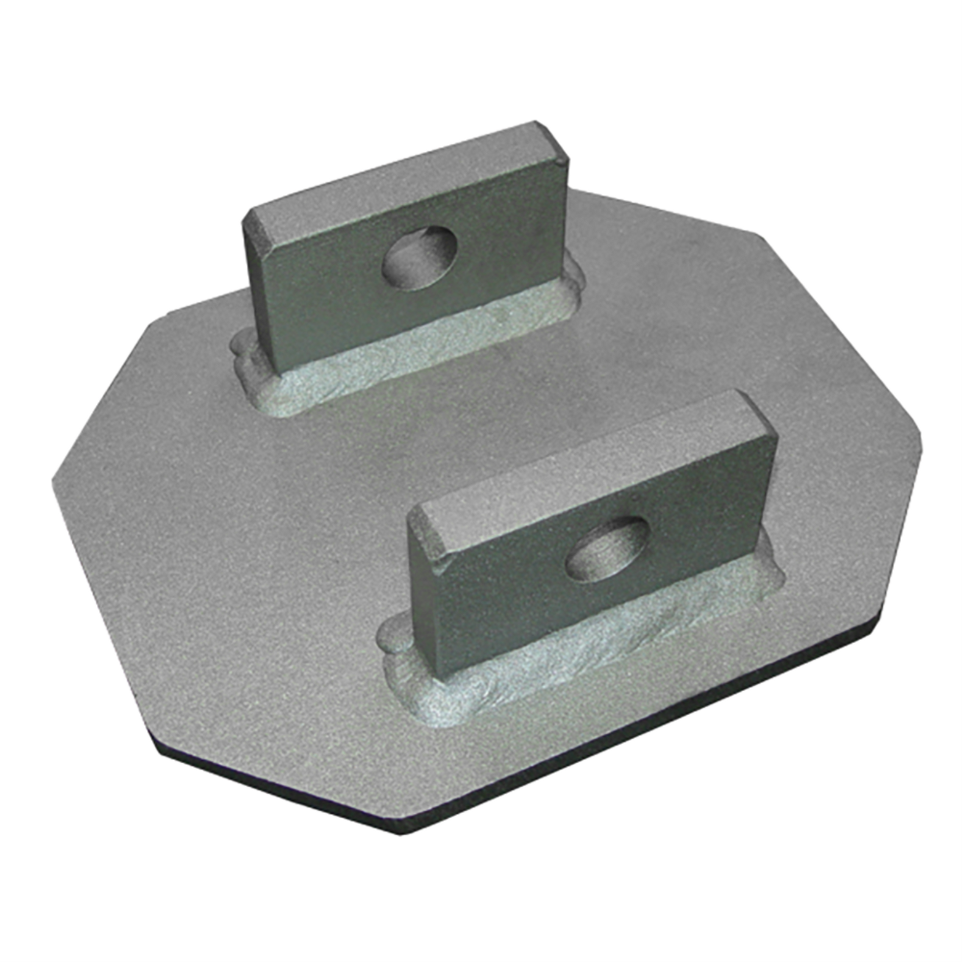 3M DBI-SALA Permanent Bolt-On Uni-Anchor Fall Arrest Post Base For Concrete - Stainless Steel - 15 in x 12 in - 8519819