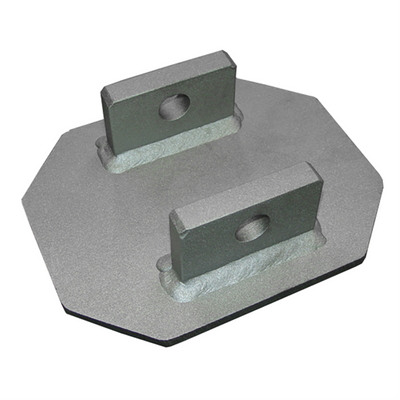 3M DBI-SALA Permanent Bolt-On Uni-Anchor Fall Arrest Post Base For Concrete - Stainless Steel - 15 in x 12 in - 8519819