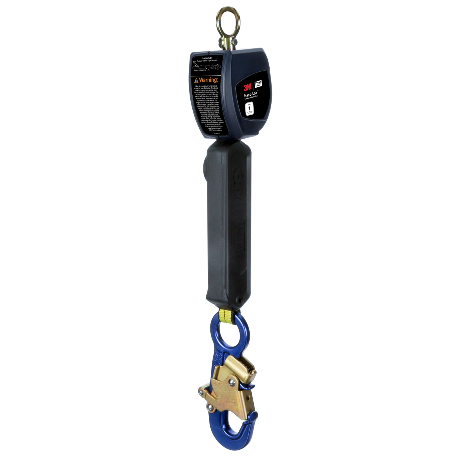 3M DBI-SALA Nano-Lok Personal Self Retracting Lifeline - Web Aluminum Snap Hook - 6 ft. - Class 1 - ANSI - 3100517