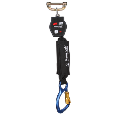 3M DBI-SALA Nano-Lok Hot Work Self-Retracting Lifeline with Quick Connect - Web - Steel Rebar Lock Hook - 6 ft - 3100559