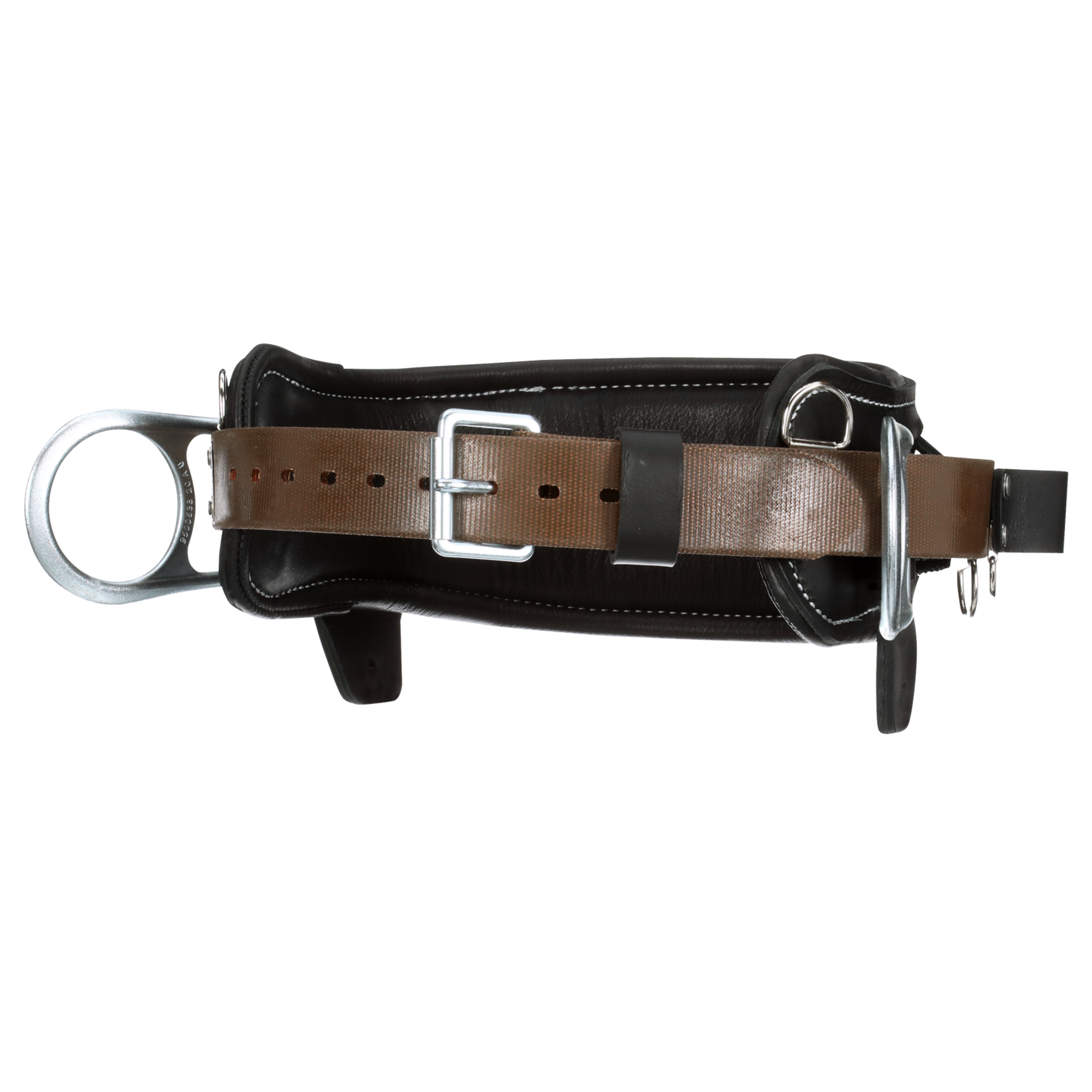3M DBI-SALA 2D Lineman Tongue Buckle Positioning Belt - Leather - Black - D28 - 1003250