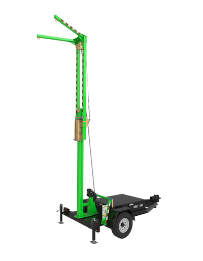 3M DBI-SALA Flexiguard Trailer Mounted Adjustable Height Anchor System - 2 User - 12.75 - 20.5 ft (3.9 m - 6.3 m) - 8530690