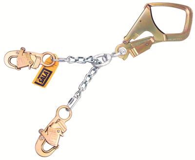 3M DBI-SALA Swiveling Chain Rebar/Positioning Lanyard with Energy Absorber - 1.9 ft - 5920200