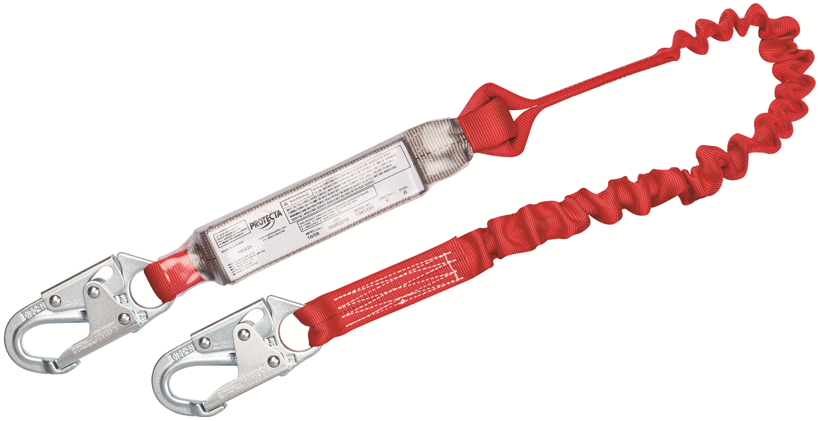3M Protecta Stretch Web Shock-Absorbing Lanyard - 4 ft - 1341102