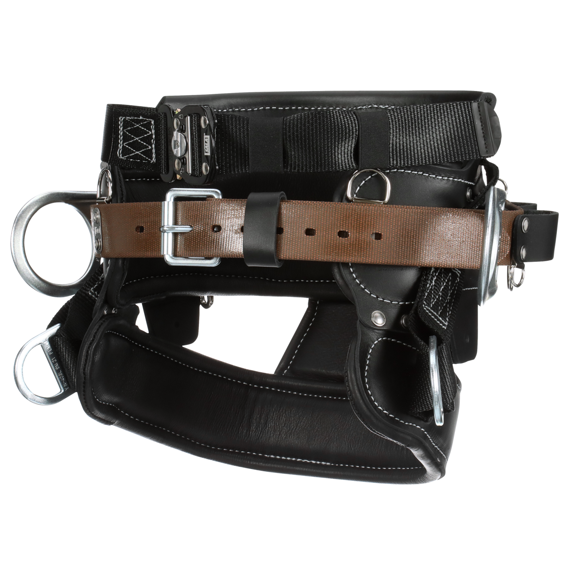 3M DBI-SALA 4D Lineman Tongue Buckle Positioning/Fall Restrict Belt - Leather - Seat - Black - D30 - 1000888
