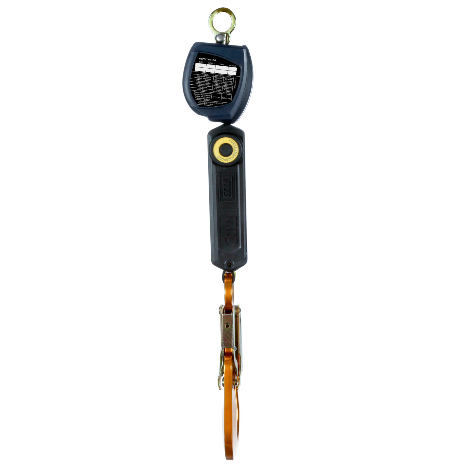 3M DBI-SALA Nano-Lok Personal Self Retracting Lifeline - Web Aluminum Rebar Hook - 6 ft. - Class 1 - ANSI - 3100536