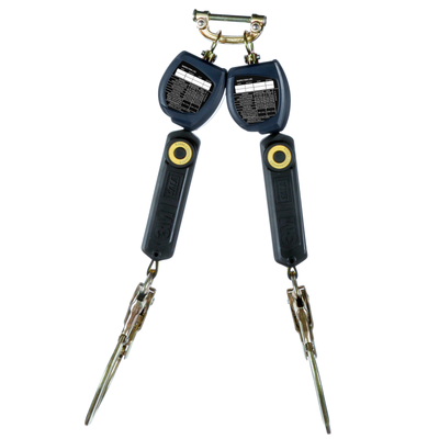3M DBI-SALA Nano-Lok Personal Twin-Leg Self Retracting Lifeline - Web Swivel Snap Hook - 6 ft. - Class 1 - ANSI - 3100552