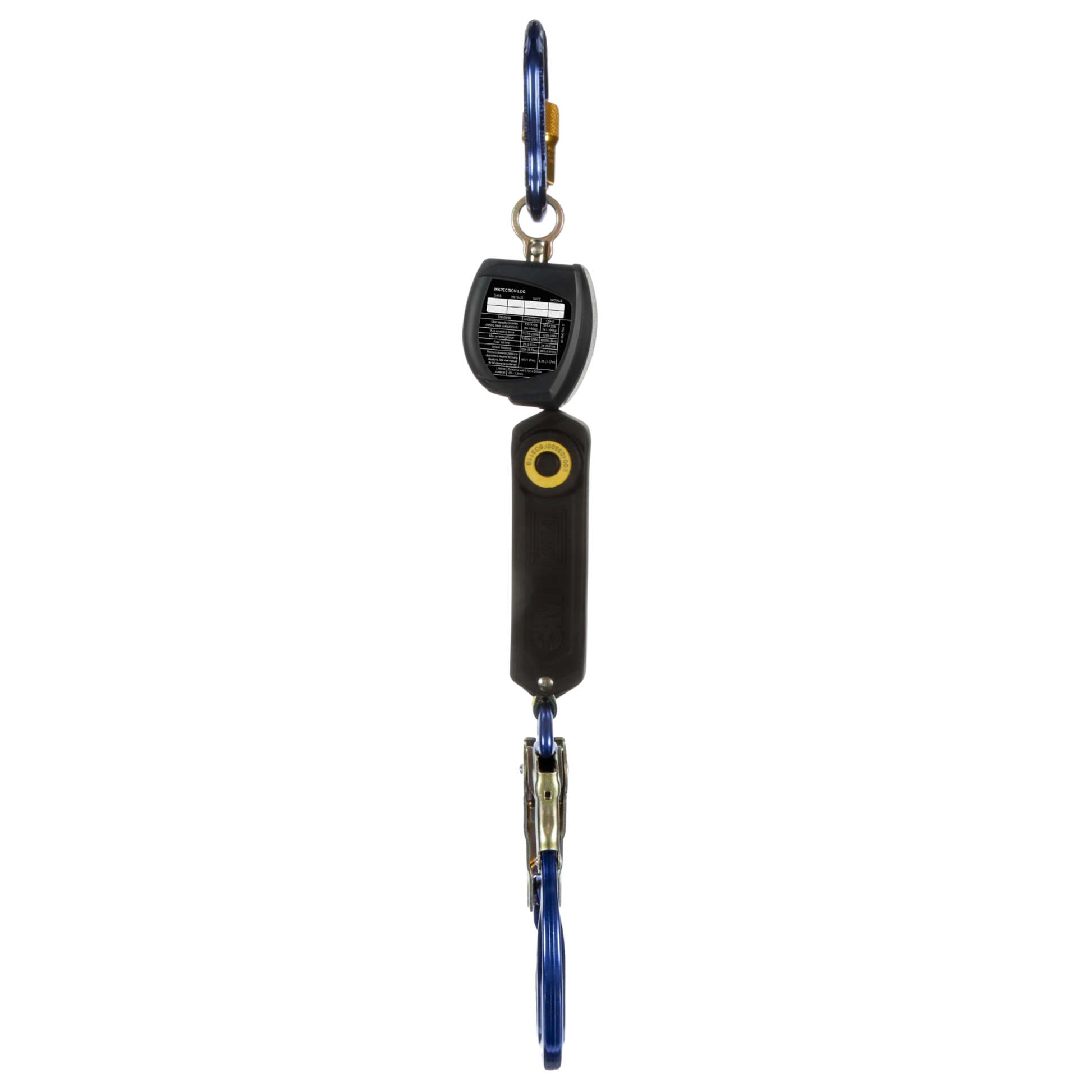 3M DBI-SALA Nano-Lok Personal Self-Retracting Lifeline with Anchor Hook - Web Aluminum Rebar Hook - 6 ft. - Class 1 - ANSI - 3100539
