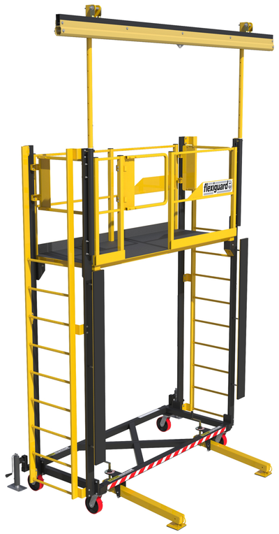 3M DBI-SALA Flexiguard Supported Ladder Rail Fixed Height Access Anchor System - 2 User - 9 ft High - 3 ft Wide - 8530397