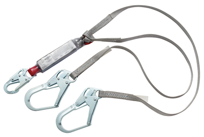 3M Protecta 100% Tie-Off Web Shock-Absorbing Lanyard - 420 lb - 6 ft - 1342011