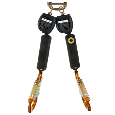 3M DBI-SALA Nano-Lok Personal Twin-Leg Self Retracting Lifeline - Web Aluminum Snap Hook - 6 ft. - Class 1 - ANSI - 3100548