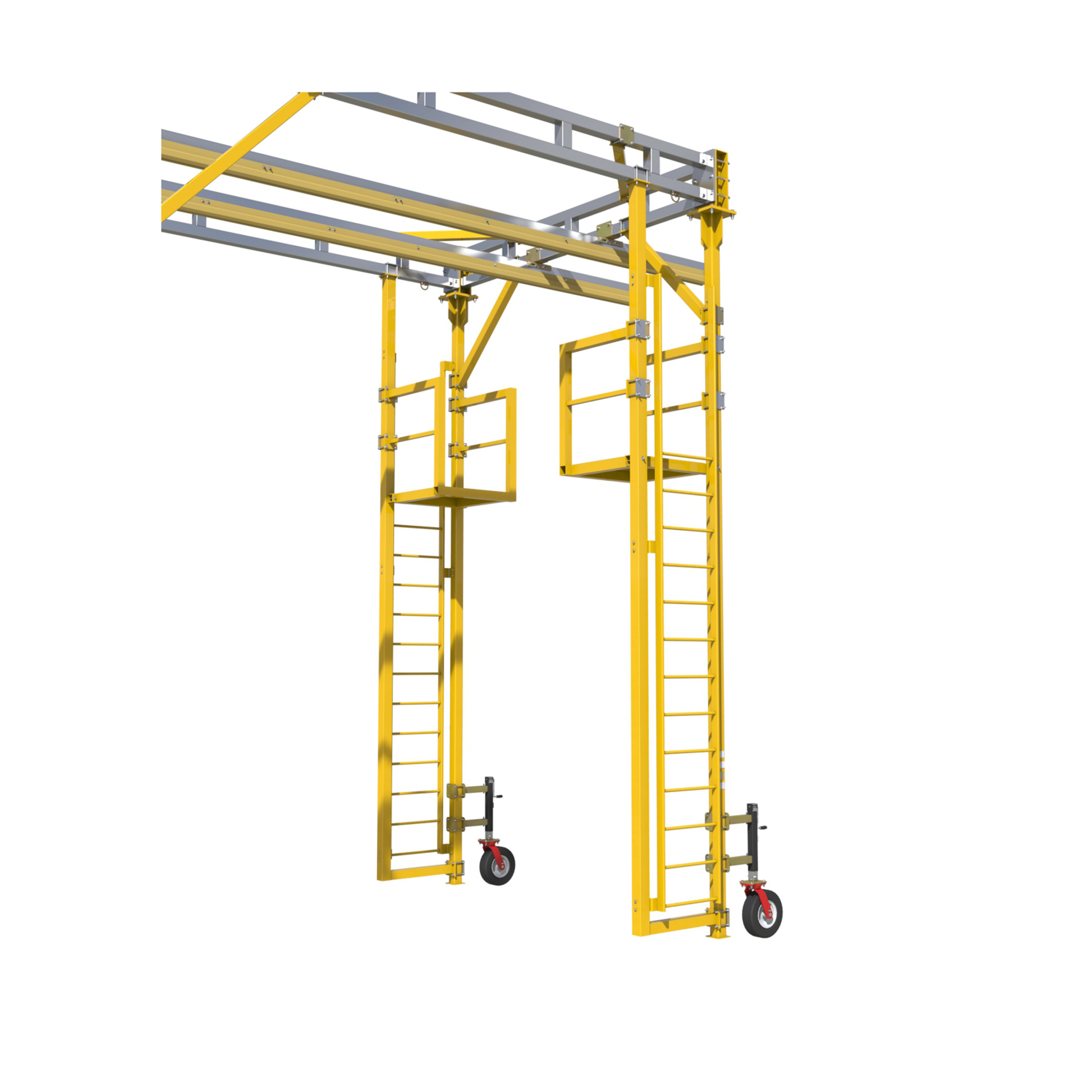 3M DBI-SALA Flexiguard Box-Frame Rail Adjustable Height Anchor System - 2 User - 12 - 18 ft High - 12 ft Wide - 8530288